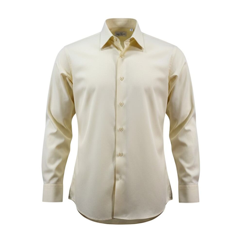 Van Heusen Men's Dress Shirt Yellow 16.5 34/35 Long Sleeve